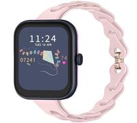 Blueshaweu Bracelet Compatible for 14 mm 16 mm 18 mm 20 mm 22mm Watch, Slim Single Chain Elegant Silicone Hollowed Out Replacement Watch Strap for RADLEY Series 32/20/28/21/33/19/46/10 (Pink, 16mm)