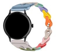 Blueshaweu Bracelet Compatible for 16mm, 20mm, 22mm Watch, Slim Single Chain Elegant Silicone Hollowed Out Replacement Watch Strap for Sekonda Flex,Flex Plus,Motion Pro/TRACK 26mm,CONNECT,etc