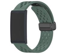 Blueshaweu Bracelet Compatible with Helio Strap, Breathable Soft Silicone, Dual Magnetic Adjustable Wristbands, Compatible with Amazfit Helio Strap, Smart Band, Fitness Tracker, Große, Silicone, No