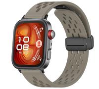 Blueshaweu Bracelet Compatible with Huawei Watch Fit 4, Magnetic Adjustable Breathable Sport Silicone Replacement Watch Strap Compatible with Huawei Watch Fit 4 Pro, Fit 4, Große, Silicone, No