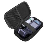 Blueshaweu Case Compatible with Onetouch Ultra Plus Reflect Protective Case with Space for Blood Glucose Monitor with Mesh Compartment for Test Strips and Accessories, black, Clean