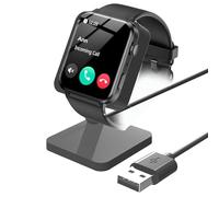 Blueshaweu Charger Compatible with R30 Pro 1.85 Inch Smartwatch, USB Charging Cable, Quick Charger, Charging Dock for IOWODO R30 Pro/Blackview R30 Pro/FeipuQu R30 Pro Smartwatch (Black)