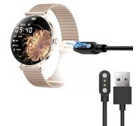 Blueshaweu Charging Cable Compatible with Lige Smartwatch Women's 1.43 Inch FV17, Cable Charger Charging Station Compatible with LIGE FV17 Smartwatch (USB-A Black)