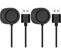 Blueshaweu Charging Station Compatible with Hama Smartwatch 1.43 Inch 9000, Cable Charger Charging Station Compatible with Hama 9000 Smartwatch, Black + Black: B