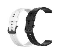 Blueshaweu Compatible for Amzhero Fitness Tracker Bands, 16mm Silicone Replacement Soft Band Wristbands Straps Amzhero D26 1.47 Inches Fitness Tracker (Black+White)