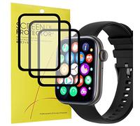 Blueshaweu Compatible for AMZSA Smartwatch 1.8" Screen Protector, [3 Pack] 3D Full Coverage Screen Protector Film Compatible for AMZSA P45 Smartwatch 1.8" (3 pack)