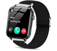 Blueshaweu Compatible for IOWODO R30 Pro Bands, Stretch Elastics Adjustable Strap Compatible with IOWODO R30 Pro/TOUCHELEX Gaea Series K802 1.28 Smart Watch/RLQA 54 1.83" Smart Watch (Black)