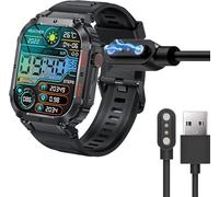 Blueshaweu Compatible for LIGE Smart Watch Charger, Magnetic USB Replacement Charging Cable Compatible with LIGE Smart Watch (Black, for LIGE K57, BW1846)