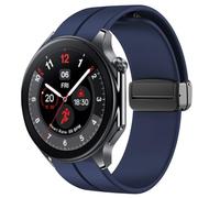 Blueshaweu Compatible for OnePlus Watch 2 Bands, Soft Silicone Magnetic Buckle Sport Wristband Replacement Straps Compatible for OnePlus Watch 2 46mm / 1 Smart Watch