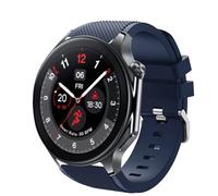 Blueshaweu Compatible for OnePlus Watch 2 Bands, Sports Silicone Band Strap Replacement Wristband Compatible with OnePlus Watch 2 46mm / OnePlus Watch 1 (Blue)