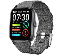 Blueshaweu Compatible for P66D Smartwatch 1.85 Inch Band, Breathable Nylon Woven Fabric Replacement Accessory Strap, Gray