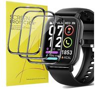 Blueshaweu Compatible for Poounur P66E Smartwatch for Men Women Screen Protector, [3 Pack] Full Coverage Protective Cover Saver film Compatible with Poounur P66E 1.85" Touch Smart Watches (3 pack)