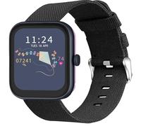 Blueshaweu Compatible for RADLEY Series Bands, 20mm, 22mm Quick Release Breathable Nylon Woven Fabric Replacement Accessory Strap Compatible for RADLEY Series 32/20/46/19/10 Smartwatch (Black, 20mm)