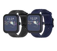 Blueshaweu Compatible for RADLEY Series Smart Watch Bands, 20mm 22mm Newest Desgined Silicone band with Metal Buckle Compatible with RADLEY Series 32/20 / 19/46 / 10 Smartwatch (2Pack-B, 20mm)