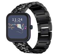 Blueshaweu Compatible for RADLEY Series Smartwatch 18mm 20mm 22mm Jewelry Bling Diamond Metal Dressy Strap Accessories Sports Band Compatible for RADLEY Series 32/20/ 19/46/10 Watch (Black, 20mm)