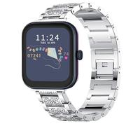 Blueshaweu Compatible for RADLEY Series Smartwatch 18mm 20mm 22mm Jewelry Bling Diamond Metal Dressy Strap Accessories Sports Band Compatible for RADLEY Series 32/20/ 19/46/10 Watch (Silver, 20mm)