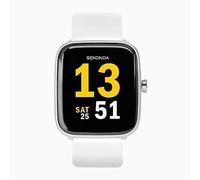 Blueshaweu Compatible for Sekonda Motion Smart Watch 36mm Bands, Sport Silicone Replacement Strap for Sekonda Motion 36mm Smart Watch (White)