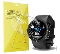 Blueshaweu Compatible for Shot Scope V5 Watch Screen Protector, [6 Pack] Full Coverage TPU Clear Film Compatible for Shot Scope V5 Golf GPS Watch (6 Pack)