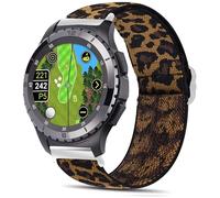 Blueshaweu Compatible for SkyCaddie Watch Band, Quick Release Stretch Elastics Nylon Adjustable Replacement Strap Accessories Compatible for SkyCaddie LX2,LX5,LX5C Smart Watch (Leopard, 20mmSize)