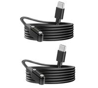 Blueshaweu Compatible for SkyCaddie Watch Charger, 4 Pin Magnetic USB Replacement Charging Cable Compatible for SkyCaddie LX2, LX5, LX5C GPS Touchscreen Smart Watches. (Black+Black, Type C)