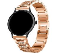 Blueshaweu Compatible for Smartwatch 20mm, 22mm Jewelry Bling Diamond Metal Dressy Strap Accessories Sports Band Compatible for SEKONDA Flex,Flex Plus 42mm/Motion 36mm,Motion Plus,etc (RoseGold, 20mm)