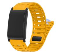Blueshaweu Compatible for WHOOP Series Bands with Case, New Sweat-Proof Sport Silicone, Breathable Unisex Strap Compatible with WHOOP 5.0 LIFE MG, 5.0 PEAK, 5.0 One, 4.0, 3.0 (Orange-yellow)
