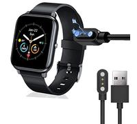 Blueshaweu Compatible H.TANG F6 Smart Watch Charger, Black, Minimalist Style, Smart Watch Charger, 5V USB, Qi Compatible, Short Circuit Protection