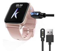 Blueshaweu Compatible Magnetic USB Charger for klatre KS1 & Women's 1.69" Smart Watches (Black, Micro USB, 5V/0.9A, Short Circuit Protection)