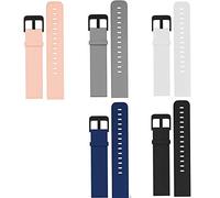 Blueshaweu Compatible Sekonda Motion 36mm & Flex Womens 42mm Smart Watch Bands, 5 Pack Silicone Sport Bands, Multicolor, 20mm Quick Release, Soft, Lightweight, Standard Design, Female