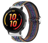 Blueshaweu Compatible with Garmin Bounce 2 Band, Stretch Elastics Nylon Adjustable Replacement Strap Accessories Compatible with Garmin Bounce 2, 1 Smart Watch (Purple Blue, 20mmSize)