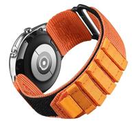 Blueshaweu Compatible with Garmin Forerunner 970 bands, Quick Release Rugged Nylon Sports Strap with Woven Loop DesignCompatible with Garmin Forerunner 970 Smartwatch (Cross Nylon-Orange)
