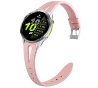 Blueshaweu Compatible with Garmin Forerunner 970 bands, Quick Release Slim Vintage Leather Strap Replacement Compatible with Garmin Forerunner 970 Smart Watch (Pink)