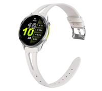 Blueshaweu Compatible with Garmin Forerunner 970 bands, Quick Release Slim Vintage Leather Strap Replacement Compatible with Garmin Forerunner 970 Smart Watch (White)