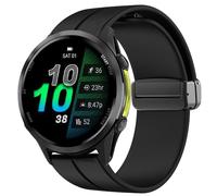 Blueshaweu Compatible with Garmin Forerunner 970 bands, Quick Release Soft Silicone Sport Wristband Replacement Straps Compatible with Garmin Forerunner 970 Smart Watch (Black)