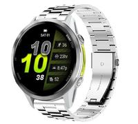 Blueshaweu Compatible with Garmin Forerunner 970 bands, Quick Release Stainless Steel Metal Replacement Straps Compatible with Garmin Forerunner 970 Smart Watch (Silver)