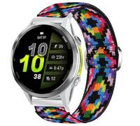 Blueshaweu Compatible with Garmin Forerunner 970 bands, Stretch Elastics Nylon Adjustable Replacement Strap Accessories for Men & Women Compatible with Garmin Forerunner 970 (Colorful)
