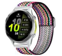 Blueshaweu Compatible with Garmin Forerunner 970 bands, Stretch Elastics Nylon Adjustable Replacement Strap Accessories for Men & Women Compatible with Garmin Forerunner 970 (Bohe Rainbow)