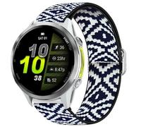 Blueshaweu Compatible with Garmin Forerunner 970 bands, Stretch Elastics Nylon Adjustable Replacement Strap Accessories for Men & Women Compatible with Garmin Forerunner 970 (Rhomboid)