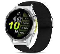 Blueshaweu Compatible with Garmin Forerunner 970 bands, Stretch Elastics Nylon Adjustable Replacement Strap Accessories for Men & Women Compatible with Garmin Forerunner 970 (Black)