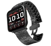 Blueshaweu Compatible with Garmin Venu X1 Wristband, Men's Metal Links Replacement Strap Compatible with Garmin Venu X1 GPS Smartwatch, Große, Silicone, No Gemstone