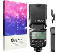 Blueshaweu Compatible with Godox TT600 Screen Protector, [3 Pack] 9H Tempered Glass Screen Protector Film Compatible for Godox TT600, V850II Flash (3 Pack)