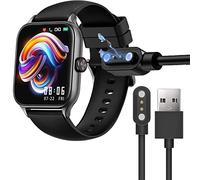 Blueshaweu Compatible with LESHIDO Smart Watch Charger, Magnetic USB Charging Cable Replacement Charger Cable Compatible with LESHIDO CS08 1.85" Smart Watch / CS08 Smart Watch (Black)