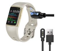 Blueshaweu Compatible with MorePro HM18 Charger, 2 Pin Magnetic USB Replacement Charging Compatible with MorePro HM18 2023 Fitness Trackers/FITVII HM18 Fitness Tracker (Black)