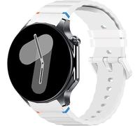 Blueshaweu Compatible with OnePlus Watch 2R bands, 22mm New Silicone Woven Line Adjustable Replacement Strap Compatible with OnePlus Watch 2 46mm / 2R / 1 Smart Watch (White, 22mm Size)