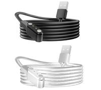 Blueshaweu Compatible with Parsonver Smart Watch Charger, 2 Pin Magnetic USB Replacement Charging Compatible with Parsonver FitNova R1 1.32 Inches Smart Watch (Black+White, USB A)