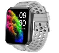 Blueshaweu Compatible with RUIMEN Smart Watches Bands, 22mm Silicone Replacement Wristbands Sport Strap with Metal Buckle Compatible with RUIMEN D1 / H1 Smart Watches (Gray)