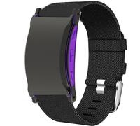 Blueshaweu Compatible with Shock Clock 3 Band, Breathable Nylon Woven Fabric Replacement Accessory Strap Compatible for Pavlok Shock Clock 3 / Pavlok 3 (Black)