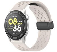 Blueshaweu for 20mm,22mm,24mm Breathable Soft Silicone Sport Magnetic Butterfly Clousure Replacemet Strap Compatible for COROS PACE 3/APEX 2 Pro/APEX Pro/APEX 2/NOMAD,etc (White, 24mm Size Band)