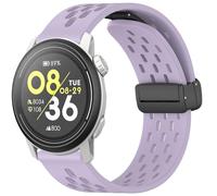 Blueshaweu for 20mm,22mm,24mm Breathable Soft Silicone Sport Magnetic Butterfly Clousure Replacemet Strap Compatible for COROS PACE 3/APEX 2 Pro/APEX Pro/APEX 2/NOMAD,etc (Purple, 24mm Size Band)