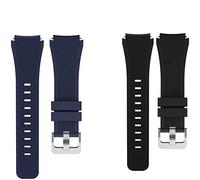 Blueshaweu for 22mm Classic Silicone Replacement Straps Compatible with AMAZTIM M2,M3,C20 Pro,T2/KOSPET TANK M3,M3,M3 ULTRA,TANK T3,T3 ULTRA,T2,M2/WalkerFit M2, M6 Ultra, M2 Pro Smart Watch (2 PACK-B)